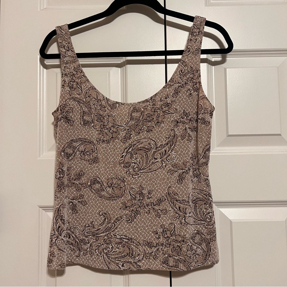 Alex Evenings Shimmering Scoop Tank (only)